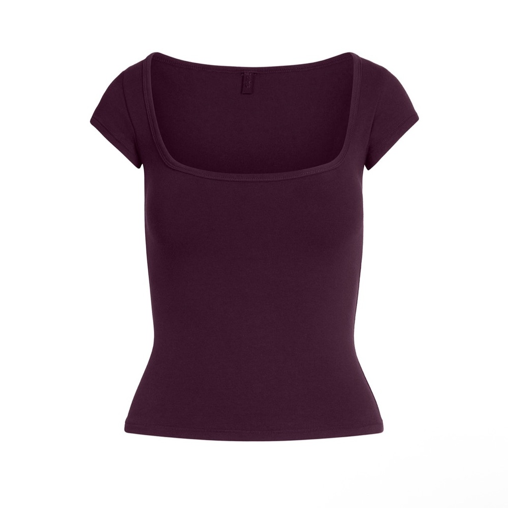 SKIMS cotton jersey scoop neck t-shirt
